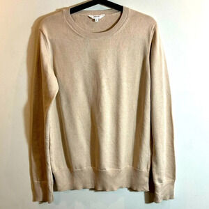 KTON  Sz M 100% Organic Cotton Simple Crew Neck Minimalist Contemporary Sweater